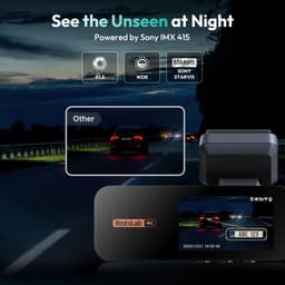 Dashcam voor auto - Zwart - G980H-set - 4K + 2K Dual Camera met GPS en Wifi - Met 24/7 Parkeerbewaking en Nachtzicht — thumbnail 3