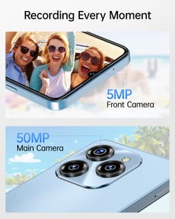 OUKITEL C50 5G Mobiele Telefoon Zonder Contract met 128 GB Opslag, 5150 mAh Accu, Android 14 — thumbnail 2