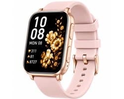 Smartwatch Dames – 1.85" AMOLED – Bluetooth Bellen – 350mAh Batterij – Hartslag, SpO₂ & Slaapmonitor – 100+ Sportmodi – 3ATM Waterdicht – Android & iPhone