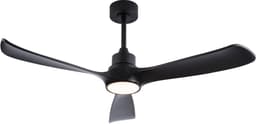 MIVRAY Plafondventilator Met Verlichting - 52 Inch - Omkeerbare Gelijkstroommotor - ABS - Zwart - Afstandsbediening, 6 Snelheden, Timer — thumbnail 2