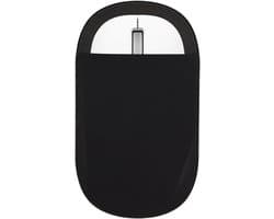 Externe harde schijf houder - Draagbare opbergtas - Laptop Organisatie - Herbruikbaar zonder resten - 13x7.5 cm - Zwart