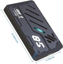 Externe SSD Harde Schijf - Draagbare Opslag - Snelle Bestandsback-ups - Aluminium Legering Behuizing - 2.5 inch - Grijs — thumbnail 5