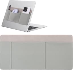 Externe Harde Schijf Houder - Opbergtas PC Accessoires - Bureau Organisatie - Zelfklevend Ontwerp - 27 x 13 cm - Grijs — thumbnail 5