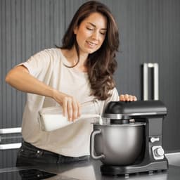 Foodprocessor 5.7L - Aluminium - 6 snelheden - Voor eenvoudig mixen - SnelShoppen — thumbnail 4
