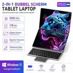 Dual-screen laptop 14 inch – 16GB RAM 1TB SSD – 2-in-1 touchscreen — thumbnail 1