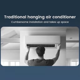 Mobiele aircooler snelle koeling draagbare luchtkoeler stil met afstandsbediening 20W — thumbnail 2
