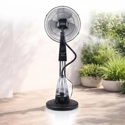 Lifero Ventilator met Mist - 2-1 Vloerventilator met Luchtbevochtiger - Waternevel - Verkoelende Ventilatie - Staande Ventilatoren — thumbnail 5