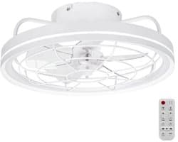 Led | Plafondventilator | LED Verlichting | Incl. Afstandbediening | 2700-6500K | Dimbaar | Ø48cm | Wit