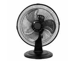Celestul Tafelventilator 30 cm – Ventilator Zwart – 3 Snelheden – 90° Oscillatie – Verstelbare Kantelhoek – Stille Ventilator – Metalen Bladen – Bureauventilator