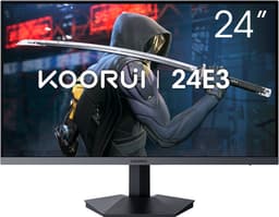KOORUI 24E3 24-inch Gaming Monitor - 24 Inch Gaming Monitor FHD 1920 x 1080 - 165 Hz FHD-scherm - 1 ms pc-scherm - 75 x 75 mm VESA-bevestiging - Zwart — thumbnail 2