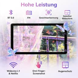 SnelShoppen - Tablet Android 15 10.1 Inch Grijs, Gemini AI, 18GB RAM (6+12) 128GB, T30 Octa-Core, IPS HD Display, 6000mAh, WiFi 2.4/5G, GPS, GMS Gecer — thumbnail 5