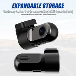 Auto Camera - Rijrecorder DVR - Veilig Rijden - ADAS Ondersteuning - 140 Graden - Zwart — thumbnail 4