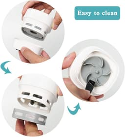 Mini Draadloze Tafelstofzuiger, Draagbare Bureau Stofzuiger USB-oplaadbaar voor Toetsenbord, Laptop, Kantoor, Auto en Huisdierenhaar(Blauw) — thumbnail 5
