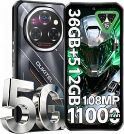 OUKITEL WP62 5G Rugged Smartphone-11000mAh-32GB RAM-512GB ROM-108MP-Android 15-IP68/IP69K-OTG — thumbnail 1