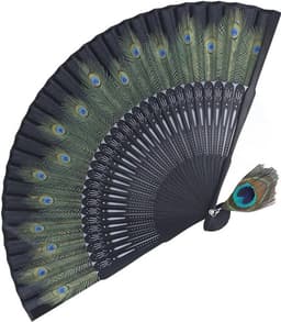 Elegante Opvouwbare Handventilator met Kwastjes in Chinese Retrostijl - Perfect voor Dansfeesten en Bruiloften — thumbnail 2