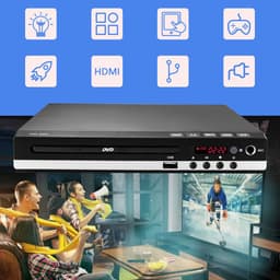 CD/DVD-Speler Voor TV - Full Hd 1080p Multifunctionele Speler - Met HDMI/USB/AV-Aansluiting - USB-Speler — thumbnail 5