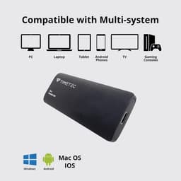 Externe SSD - Draagbare Opslag - Snelle Data Transfer - Ultralicht Aluminium - 2 TB - Zwart — thumbnail 2