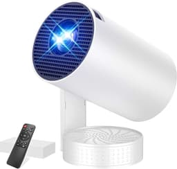 Beamer met WiFi 6 en Bluetooth 5.4, draagbare overheadprojector, mini-projector, ondersteunt 4K 1080p, automatische keystone, rotatie 270°, compatibel met HDMI/tv-stick/laptop — thumbnail 1