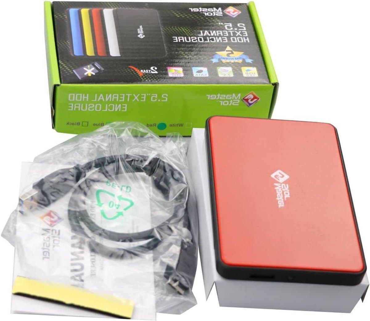 Externe Harde Schijf - Draagbare Opslag - Bestanden Opslaan - Super-Speed USB 3.0 - 500GB - Rood — afbeelding 1