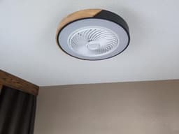 Nivard Plafondventilator - Met Verlichting - Plafond Ventilator - Met Lamp - Plafonniere Met Ventilator - Met Licht - Zwart — thumbnail 4