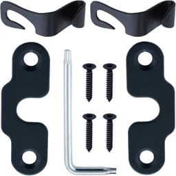 Reparatieset voor zonnewering geschikt voor Jeep Wrangler JK 2018-2022 en Gladiator 2020-2022 met 2 aluminium vizierclips voor eenvoudige montage en duurzame fixatie — thumbnail 2
