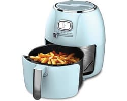 SNJY® Mini Airfryer - Airfryer Klein - Camping Airfryer - 4 Liter - 1500W - Blauw