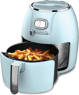 SNJY® Mini Airfryer - Airfryer Klein - Camping Airfryer - 4 Liter - 1500W - Blauw — thumbnail 1