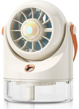 longziming -Tafelventilator - Bureaufan Met Waterkoeling - Draagbare Mistventilator - Verstelbare Hoek Voor Luchtstroom - Duurzaam Abs Materiaal - Compact Ontwerp Voor Mobiliteit - Ideale Koeling Op Reis - 1 Stuk — thumbnail 2