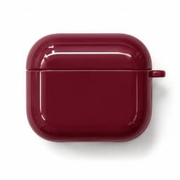 Enluxe Case geschikt voor Airpods 4 - Glanzend Bordeauxrood - Strak Hardcase Hoesje, Schokbestendig — thumbnail 1