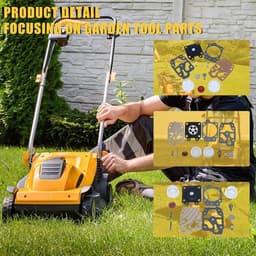 Carburateur reparatieset met primer en lampventiel geschikt voor GX35, CG430, CG260 en CG330 motoren, hoogwaardige onderdelen voor optimale prestaties — thumbnail 2