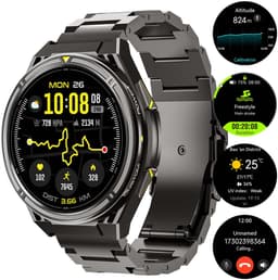 CUBOT GT5 - Smartwatch - Sporthorloge - Heren en Dames - Health - Stappenteller - Hartslagmeter - Saturatiemeter - Belfunctie - 100+ Sportmodi - Kompas - Zaklamp - 1,43" AMOLED - Geschikt voor iOS/Android - Zwart — thumbnail 1
