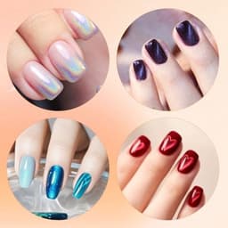 Set van 7 Cat Eye Nail Magnet Tools, Hartvormige Cat Eye Gel Nagellak Magneet 3-in-1 Professionele Manicureset met Y-vormige Gids Sticks voor Thuis DIY Salon Studio — thumbnail 2