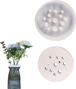Siliconen mal met honingraatpatroon voor het gieten van kaarsen en het maken van bloemstukken, inclusief huizen en spiraalsteelhouder voor creatieve decoratie — thumbnail 1