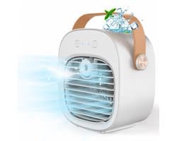 Mobiele Airconditioner, Draagbare Luchtkoeler met watertank, Verdampingskoelventilator, Airconditioner Zonder Afvoerslang, Persoonlijke Koelventilator voor Kamers & op de Camping