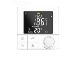 Slimme Thermostaat - Temperatuurregelaar - Vloerverwarming - Programmeerbaar - 86x86mm - Wit