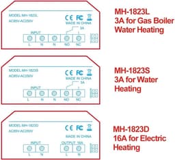 Slimme Wifi Thermostaat - Temperatuurregelaar Vloerverwarming - Energie Besparen - Programmeerbare Weekschema - 86x86x43mm - Zwart — thumbnail 5