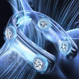Nekventilator met LED-display, voorzien van ijskeramische technologie, wit. 360° luchtstroom rondom | 5 ventilatorsnelheden | 4000mAh oplaadbare USB-batterij | Stil en ergonomisch ontwerp | Geschikt voor gebruik buitenshuis. — thumbnail 4