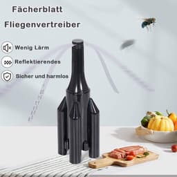 Solvix tafel ventilator geluidloos - Tafelflybestrijders - Zwart - Rotating Wings - Veilig en Stil - Voor Binnen en Buiten — thumbnail 5