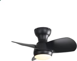 Merdoo plafondventilator met LED verlichting - Ø 58 cm - zwart - afstandsbediening - DC motor - 6 snelheden — thumbnail 4