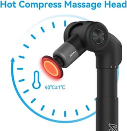 Massagepistool - Verstelbaar - Elektrisch met Warmtefunctie - Traploze Snelheidsregeling - Voor Spierontspanning en Pijnverlichting — thumbnail 5