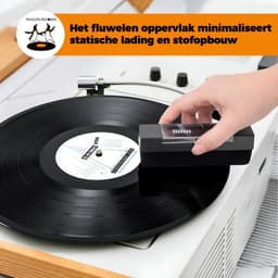 Pinguïn Records VinylCare ProBrush - Hoogwaardige platenborstel – Complete 3-delige set – Inclusief naald- en schoonmaakborstel - Antistatische platenborstel – LP borstel – Platenreiniger voor vinyl — thumbnail 3