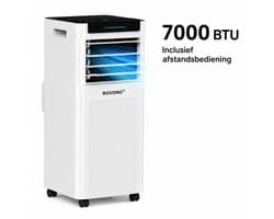 Krachtige Mobiele Airco - 3 in 1 Airco - 7000BTU - Airconditioning - Ventilatoren - Wit