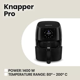 Heteluchtfriteuse - Airfryer Frituurpan - Gezond Koken - 8 Programma's - 4.5 Liter - Zwart — thumbnail 5