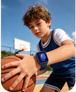 Smartwatch Kinderen – Geen App Nodig – Stopwatch – Stappen – Blauw — thumbnail 3