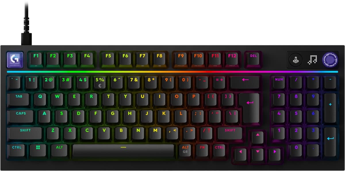 Logitech G316 X 98 - Gaming Toetsenbord - Linear - USB C - QWERTY - Zwart — afbeelding 1