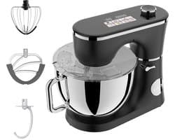 LUND 67815 Professionele Planetaire Keukenmachine - 2000W DC-Motor - 6L RVS Kom - Met Automatische Programma's & Timer