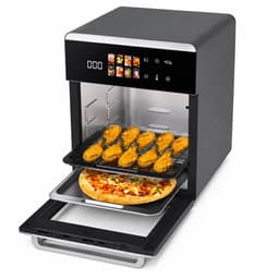 VidaStore Airfryer ovencombinatie - Airfryer - Airfryer oven - Oven - Twee baklagen - 8 programma's - 20 liter - Compact 30x35x39 — thumbnail 1