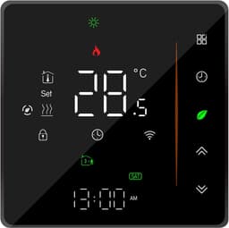 SnelShoppen - Slimme Thermostaat met WiFi, Temperatuurcontroller, Weekprogrammeerbaar, Touch Control/Mobiele App/Stembesturing, Geschikt voor Water/Ga — thumbnail 1
