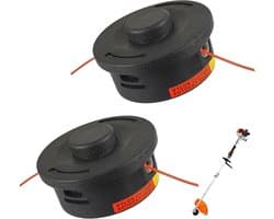 SnelShoppen - 2 stuks AutoCut snijkop 25-2 M10x1.0 vervangingskop voor grasmaaier accessoires, geschikt voor FS55 FS56 FS70 FS80 FS85 en meer