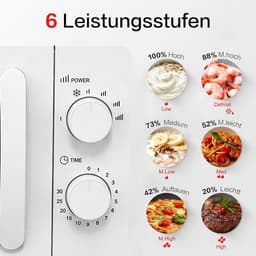 Magnetron 20 L - Solo Magnetron - Snel Eten Opwarmen - Mechanische Draaiknop - 20 liter - Wit — thumbnail 5